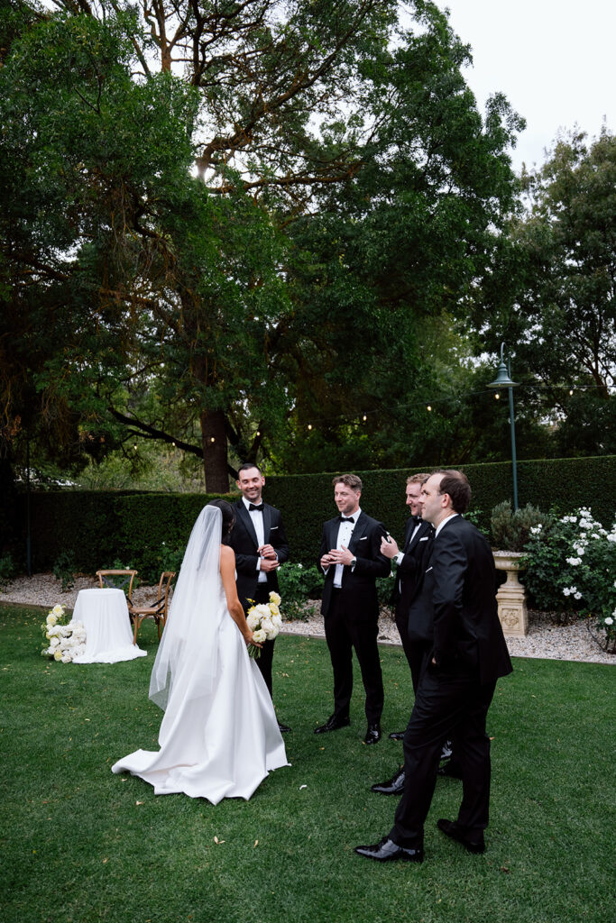 Bride and groom portraits at Flowerdale Estate wedding venue in Victoria